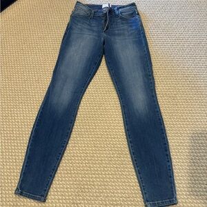 Fran Denim Jeans - Nicole High Rise Skinny Medium Stone Wash (Size 27)
